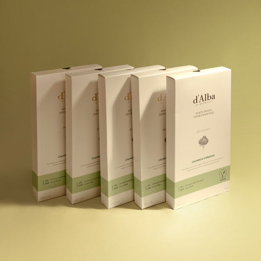 d'Alba White Truffle Double Mask Pack [Calming/Hydrating] 34.5g X 20ea